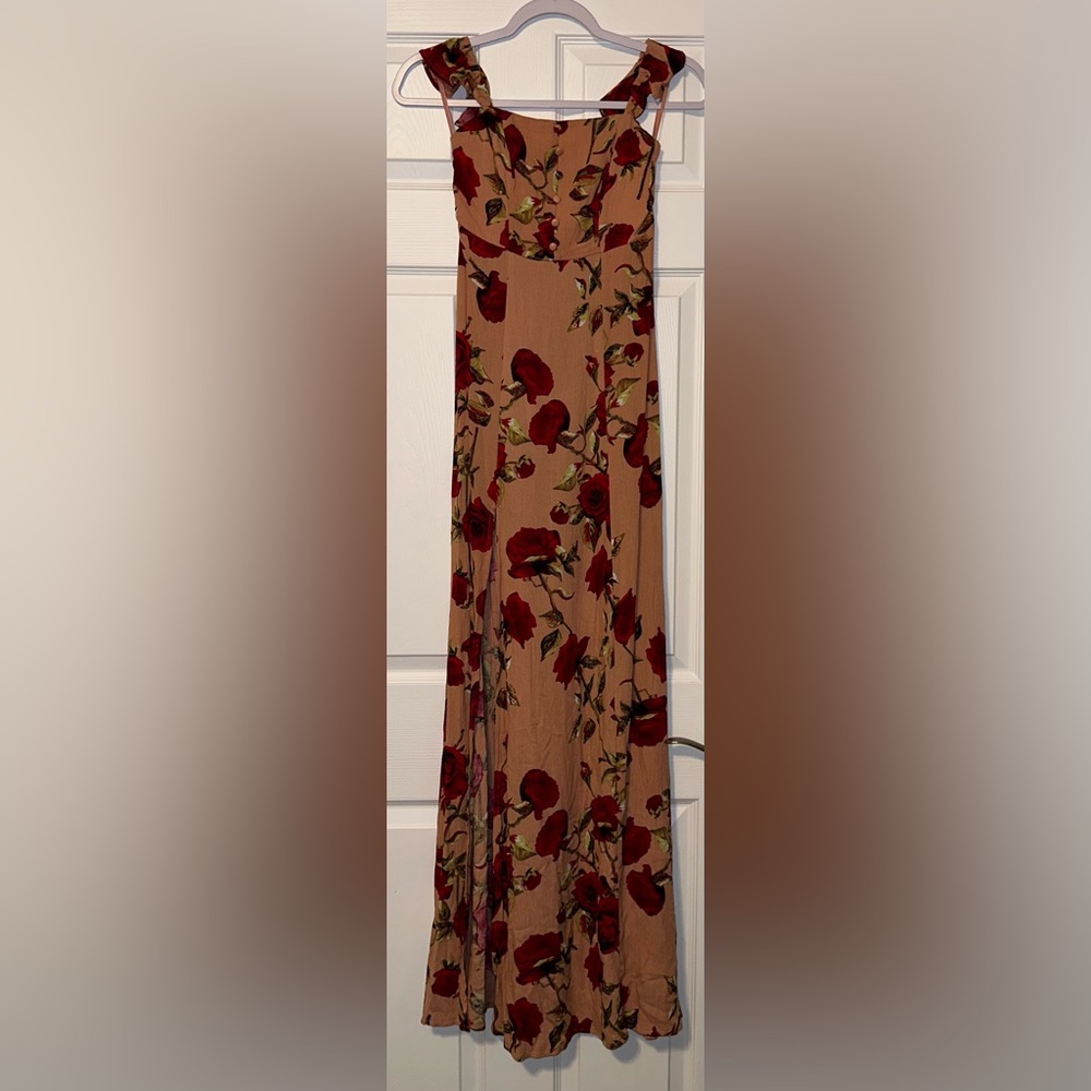 Princess Polly Rose Maxi High Slit Dress